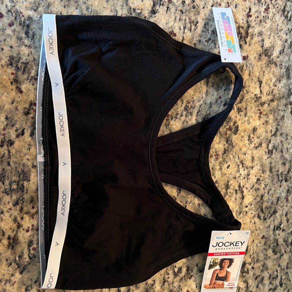 Jockey supima cotton t back bralette lot XL